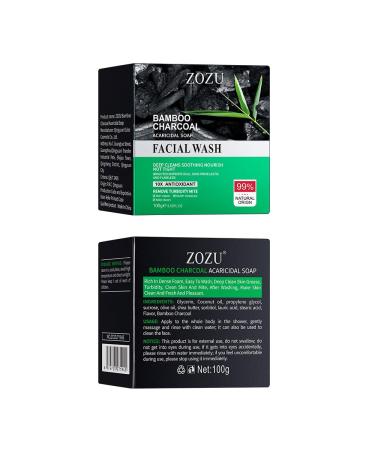 Buy Bamboo Charcoal Soap | Gentle Skin Care & Oil Control | 6 Pack (3.52 oz) - International Shipping Available - Buy Online on GoSupps.com
