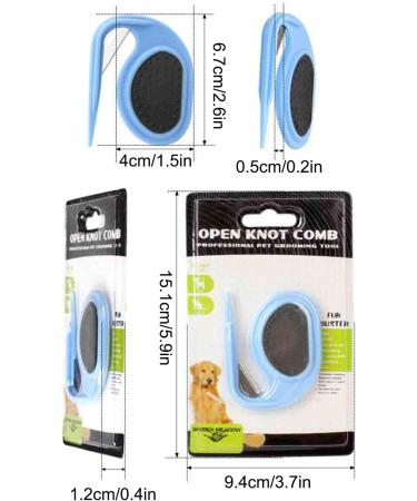 Pet Dematting Combs Knotting Comb Knotting Comb for Cats De Knotting Comb for Dog Pet Dematting Comb Knotting Combs Hair Removal Removal Massaging Brush Safety Deshedding Blades (Blue) - Buy Online on GoSupps.com