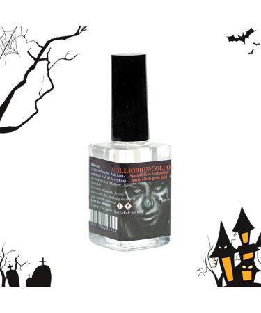 Halloween Scar Paint: 15ml Healing Gel Soft Brush Applicator Long-Lasting Body Cosmetic Quick-Drying Fake Wound | Realistic Skin Makeup for Parties Cosplay - Buy Online on GoSupps.com