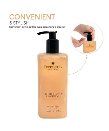 Buy Pecksniff's Hand Wash 16.9 oz - Ginger Flower & Patchouli | International Shipping Available - Buy Online on GoSupps.com