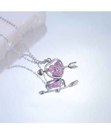 Southjieling Vintage Diamonds Choker Necklet - Crystal Peach Heart Pendant Aesthetic Fashion Jewelry - Buy Online on GoSupps.com