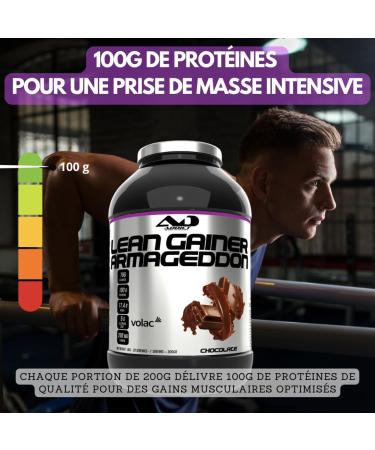 Addict sport nutrition - Armageddon - Prot ine de musculation - 100g de prot ines par portion - Gainer avec whey rapide BCAA L-Glutamine et Maltodextrine - Prise de masse - 2 Kg -Chocolat - noisette Chocolat noisette 2 kg (Lot de 1) - Buy Online on GoSupps.com
