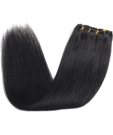 Clip in Hair Extensions Real Human Hair 8 Pieces Straight Real Remy Human Hair Full Head Human Hair Extensions Clip in Double Weft Real Remy Hair (22 Inch 1B Natural Black) 22 Inch #1B Natural Black - Buy Online on GoSupps.com