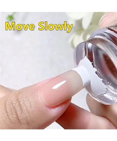 MTDBAOD Nail Art Stamper Set - Clear Silicone Jelly with Lid & Scraper for DIY French Nails | 2Pcs Transparent Nail Art Tools - Buy Online on GoSupps.com