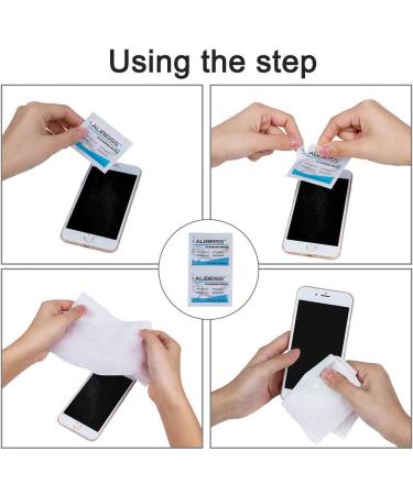 Pre-moistened Lens and Glass Cleaning Wipes Portable Screen Wipes Travel Cleaner for Glasses Camera Cell Phone Smartphone Tablet and Other Delicate Surfaces (100 pack) - Buy Online on GoSupps.com