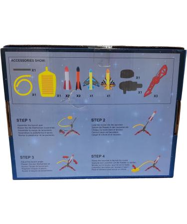 6x Rocket Outdoor Toy Set for Girls Age 3-7 | Compressed Air Missile & Foam Garden Games | Perfect Gift with 10 Space Stickers - Buy Online on GoSupps.com