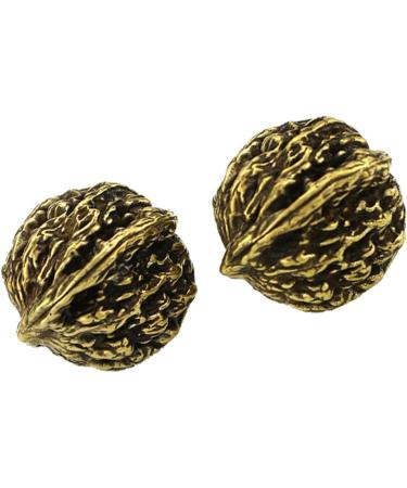 Partykindom Copper Walnut Body Massage Device - 2 Pairs Decorative Foot Ornaments & Accessories | 3.5cm x 2pcs Golden - Buy Online on GoSupps.com