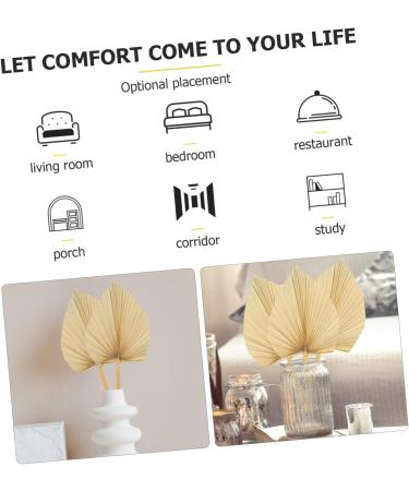 Zerodeko 15 Pcs Art Wall Hanging Decoration Dried Palm Spear African Hand Fan Trimmed Dried Palm Leaves Tropical Palm Flowers Hawaiian Palm Leaves Faux Plant Cocktail Cattail Fan Palm Leaf As Shownx5pcs 34.5X16X1CMx5pcs - Buy Online on GoSupps.com
