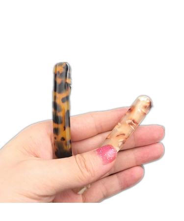 PPX 2pcs French Style Leopard Pattern Automatic Hair Clip - Perfect Ponytail Holder for International Shipping - Buy Online on GoSupps.com