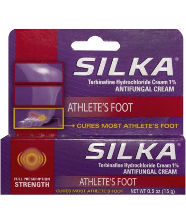 Silka Athlete's Foot Cream with Terbinafine Hcl 1% - 0.5 oz | Effective Fungal Treatment - Buy Online on GoSupps.com
