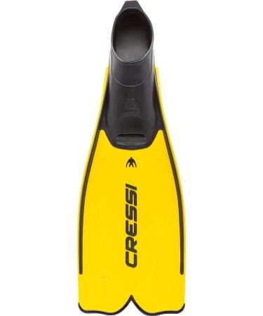 Cressi Adult Snorkeling Full Foot Fins - Rondinella | Made in Italy | EU 39/40 | US Man 6.5/7.5 | US Lady 7.5/8.5 Yellow - Buy Online on GoSupps.com