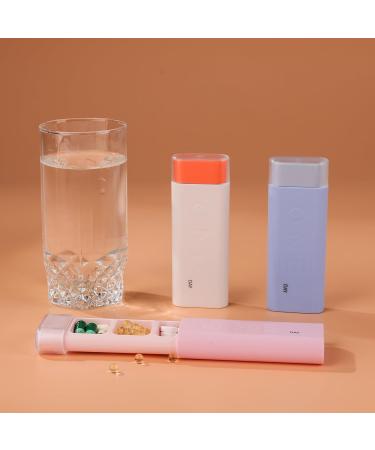 Tablet Box Pill Dose - Compact White Pill Organizer for Vitamins & Medication | On-the-Go Convenience - Buy Online on GoSupps.com