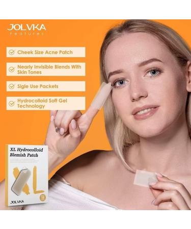 JOLVKA XL Pimple Patch 18 Strips - Hydrocolloid Blemish Spot Dots Stickers 18 Count - Buy Online on GoSupps.com