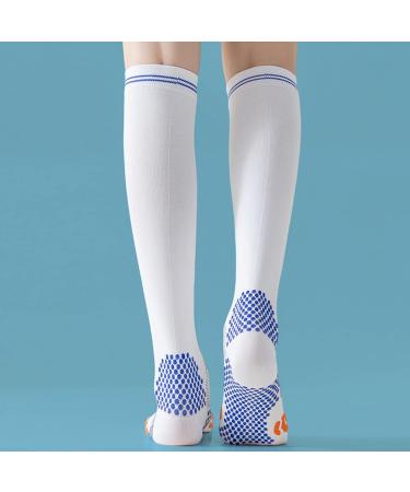 Buy Kaneidalinna Compression Running Socks for Women & Men | 3D Padded Circulation | 23-32 mmHg | Breathable Knee Hollow Calf Socks - Size L (41-46) - Pink - Buy Online on GoSupps.com