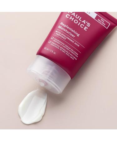 Paula's Choice SKIN RECOVERY Replenishing Moisturiser - Face Night Cream - Hydrates & Soothes - Anti-Ageing - with Hyaluronic Acid & Peptides - Rosacea-prone Skin - Dry to Very Dry Skin - 60 ml - Buy Online on GoSupps.com