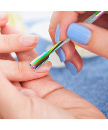 Stainless Steel Cuticle Pusher and Nipper Set - 3PCS Nail Art Manicure Tools - Buy Online on GoSupps.com