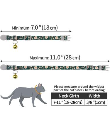 Tagme Personalized Cat Collars - Adjustable Safety Closure Black 2-Pack with Name & Phone Number (18-28 cm) - Buy Online on GoSupps.com