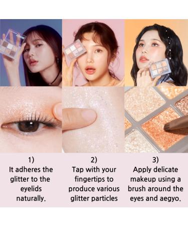 Buy OH:MY Glitter Pop Eyeshadow Palette - 3 Vibrant Colors High Pigment & Long-Lasting Eye Makeup | Korea Shimmer & Highlighter - Buy Online on GoSupps.com