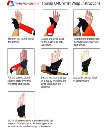 Thermoskin Thumb CMC Wrist Wrap for Right Hand - Small & Medium Sizes | International Shipping Available - Buy Online on GoSupps.com