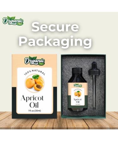 Organic Zing Apricot Oil Pure & Natural for Skin Face Hair Care Aroma Therapy Diffuser Conditioner - 30ml - Buy Online on GoSupps.com