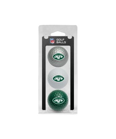 TEAM GOLF NFL 3 Golf Balls 3-Pack Women Children Men Unisex 32005 New York Jets One Size