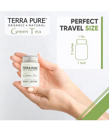 Terra Pure Green Tea Toiletries Set - 1 oz | Hotel Amenities for Airbnb, Hotels & Rentals | Shampoo, Conditioner, Body Wash, Lotion | 80 Piece Travel Kit - Buy Online on GoSupps.com