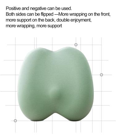 Backrest Cushion Waist Protection Lumbar Support Pillow Car Backrest Cushion Ergonomic Summer Waist Protection Soft Sponge Car Waist Pad Green - Buy Online on GoSupps.com