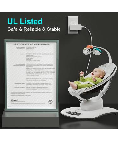 12V 3A for Mamaroo Replacement Power Cord for 4moms mamaroo 2/4  for mamaroo 2015 Infant Seat  for Rockaroo Baby Swing(UL Listed) - Buy Online on GoSupps.com