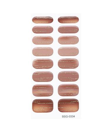 Semi Cured Gel Nail Polish Strips Adhesive Gel Nail Art Stickers Lasting Glitter Gel Nail Wraps Sticker with Nail File Semi Cured Gel Nail Stickers for Toes White with Uv Light Bsg0334