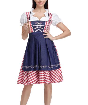 Women's 2024 Summer Sleeveless Square Neck Fit & Flare Swing Sun Dresses Casual Boho Floral Midi Dresses 3779-zayeh-red-d XL - Buy Online on GoSupps.com