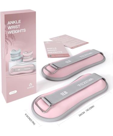 Tezewa Wearable Ankle Weights 2 x 0.5kg - Adjustable Foot & Arm Cuffs for Walking Running Yoga & Workouts | Enhance Training & Gymnastics - Buy Online on GoSupps.com