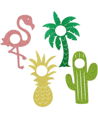 DECHOUS 48 Pcs Hawaii Lollipop Ornament Lollipop Paper Package Hawaiian Decor Flamingo Lollipop Decor Lollipop Decorate Cards Hawaii Ornament Pineapple Pink Decorations - Buy Online on GoSupps.com