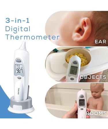 Beurer FT58 Digital Ear Thermometer for Body, Room & Object - Ideal for Babies, Toddlers & Adults - Buy Online on GoSupps.com