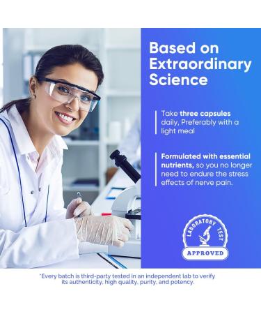 Nerve Savior for Neuropathy - Advanced Nerve Health Blend with 600mg Alpha Lipoic Acid & Benfotiamine - 120 Capsules | Fast International Shipping - Buy Online on GoSupps.com