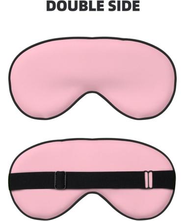 Solid Color Pink Eye Mask - Soft Adjustable Nighttime Comfort for Men & Women - International Shipping - Buy Online on GoSupps.com