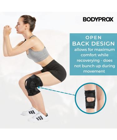 Hinged Knee Brace for Men and Women - Medium Size | Support for Swollen ACL, Tendon, Ligament, and Meniscus Injuries - Buy Online on GoSupps.com