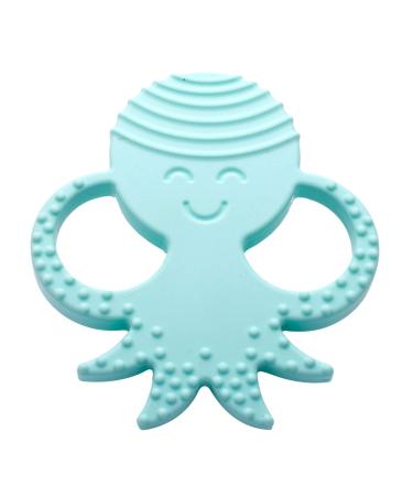 Baby Teething Toys by Sisilia | 100% BPA Free Silicone Teething Toys for Babies | CPSIA Compliant Teething Toys | Octopus (Babyblue)