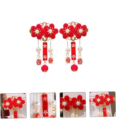 Angoily 2 Pairs Tassel Antique Style Hair Clip Tassel Flower Hair Clasp Vintage Hair Sticks Kids Retro Hair Clips Flowers Tassel Hairpins Flower Hair Barrettes Child Kimono Alloy Japan - Buy Online on GoSupps.com