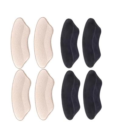 4 Pairs Follow Care Protector Foot Protectors for Feet High Heel Cushions Back Heel Grips Back Heel Protectors Insoles for Heels Shoe Sole Protectors Heel Cups Sponge
