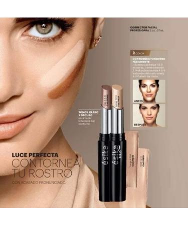 Esika Pro Facial Corrector - Color Rosa 1-2-3 | Diminish Imperfections, Enhance Face Structure - Buy Online on GoSupps.com