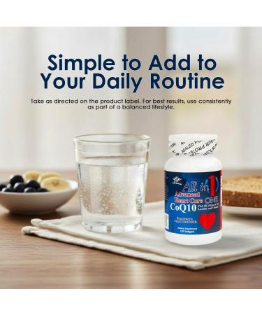 Nu-Health All in One 1 Advanced Heart Care Supplement Omega-3 Fish Oil Flaxseed Oil CoQ10 Soy Lecithin & Vitamin E Supports Heart Health Circulation & Lipid Balance 120 Softgels - Buy Online on GoSupps.com