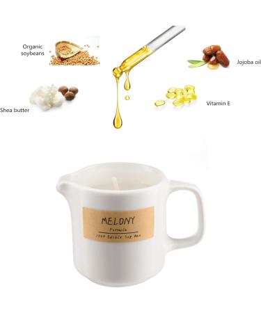 MELONY Soy Massage Oil Candle | Honeysuckle Galbanum | 2.82 OZ | Nourishing Skin Treatment with Almond Shea & Cocoa Butter | Ideal for Massage & Moisture - Buy Online on GoSupps.com