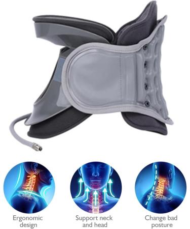 Flatible Home Neck Support - Adjustable Inflatable Traction Device for Neck Pain Relief & Spine Alignment - Buy Online on GoSupps.com