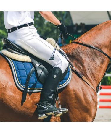 Willit Girls Horse Riding Tights | Equestrian Breeches for Kids | Knee-Patch Youth Schooling Pants with Zipper Pockets - Black (Large) - Buy Online on GoSupps.com