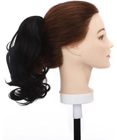 S-noilite Synthetic Clip-in Ponytail Extension - Curly Dark Black 12 Inch - 110g | Hairpieces for Women - Buy Online on GoSupps.com
