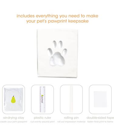Pearhead Pet Paw Print Photo Frame - DIY No Mess Keepsake Kit for Cats & Dogs | Ideal Memorial Gift in Distressed Gray - Buy Online on GoSupps.com