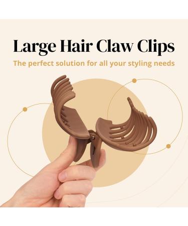 Large Claw Hair Clips Variety Pack for Women with Long Thick Hair - Hair Clamps and Banana Clips Included - Buy Online on GoSupps.com