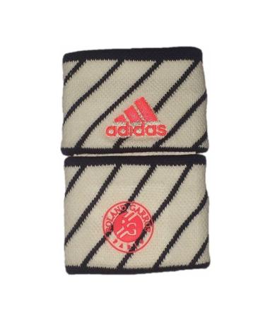 adidas Wristband Set 2 Tennis Stretch Sweatbands Garros - White/Navy