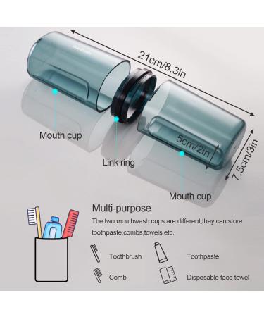 Travel Water Cup Set & Toothbrush Holder - Perfect for Camping Business Trips and Home Use - Buy Online on GoSupps.com