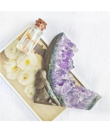 Crystal Rough Natural Crystal Rough Specimen Natural CarvedCrystal Stone Amethyst Cluster Butterfly Fairy for Home DecorStone 11-12 cm Purple - Buy Online on GoSupps.com